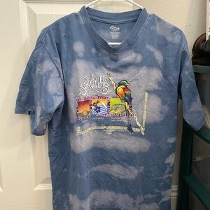 Blue Tie-Dye Graphic T-Shirt